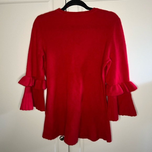Isaac Mizrahi 100% Cashmere Tiered Sleeve Sweater - Picture 13 of 14